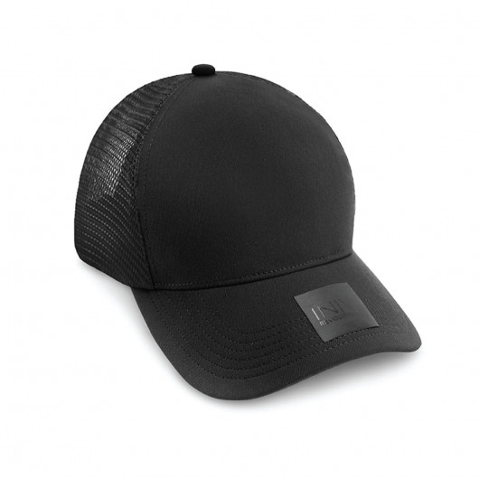 Promotional INIVI Polyester Seamless Caps Black